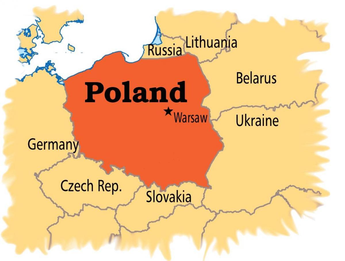 Varsovia, en mapa
