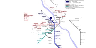 Varsovia subterráneo mapa